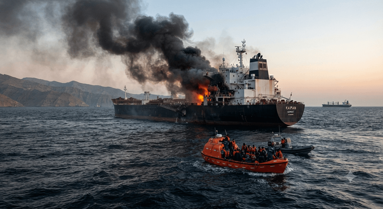 Kuwaiti Tanker Evacuated Following Iranian Attack in the Strait of Hormuz